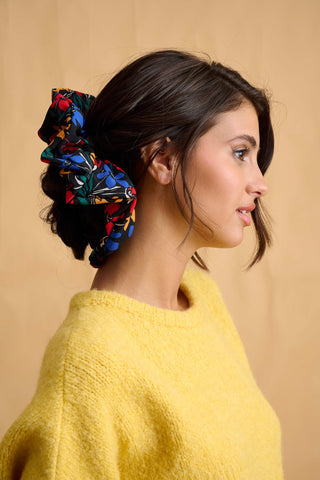 Patty Scrunchie (Abstract Black)