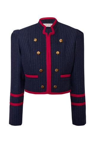 karavan clothing fashion fall winter 25 homecoming krvn collection sheila jacket blue