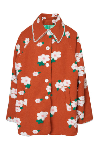 karavan clothing fashion fall winter 25 homecoming collection shiloh coat floral red