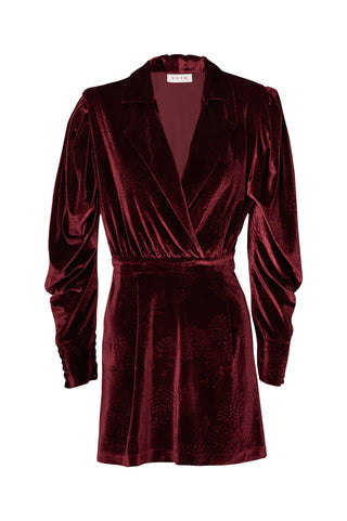 karavan clothing fashion fall winter 25 krvn homecoming collection shirley mini dress bordeaux