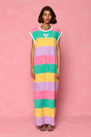 karavan clothing fashion spring summer 26 nai weekendwear collection shirley dress yellow pink ciel lines