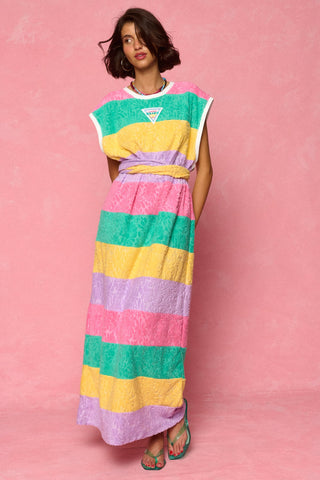 karavan clothing fashion spring summer 26 nai weekendwear collection shirley dress yellow pink ciel lines
