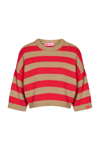 karavan clothing fashion fall winter 25 homecoming collection sienna knitted top coral beige