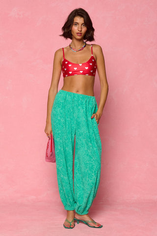 karavan clothing fashion spring summer 26 nai weekendwear collection vicky bikini top abstract multicolor polka hearts
