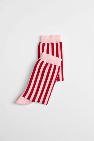 Striped Socks (Red)