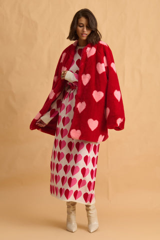 karavan clothing fashion fall winter 25 homecoming collection noah coat red pink hearts