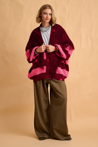 karavan clothing fashion fall winter 25 homecoming collection sandra scarf bordeaux