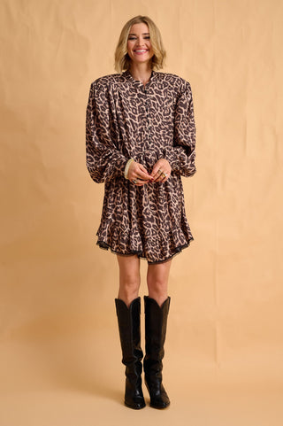 karavan clothing fashion fall winter 25 homecoming collection stevie mini dress leopard