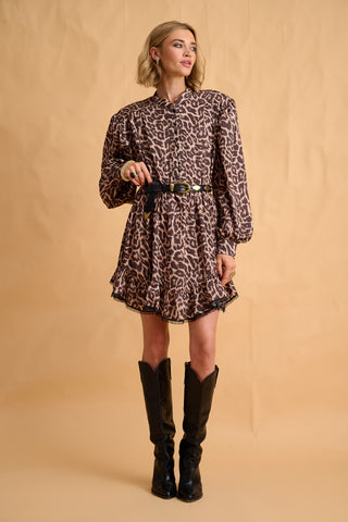 karavan clothing fashion fall winter 25 homecoming collection stevie mini dress leopard