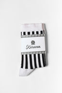 karavan loungewear planet fall winter 26' collection heart socks white black