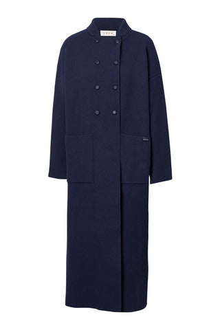 karavan clothing fashion fall winter 25 homecoming krvn collection suzan knitted coat blue