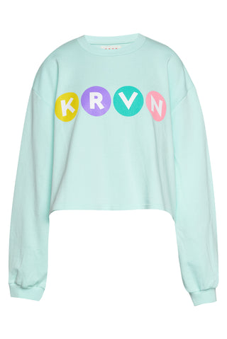 karavan clothing fashion krvn spring summer 26 nai collection tayla cropped sweatshirt opal blue