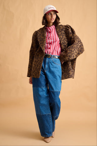 karavan clothing fashion fall winter 25 homecoming collection tessa shirt red white stripes