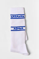 karavan fall winter 26' collection crew socks white blue