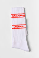 karavan fall winter 26' collection crew socks white red