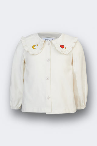 karavan clothing fashion fall winter 25 homecoming rookies collection thelma shirt ivory