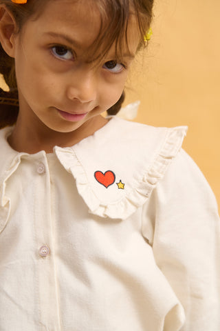 karavan clothing fashion fall winter 25 homecoming rookies collection thelma shirt ivory