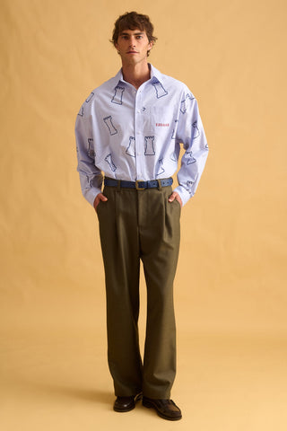 karavan clothing fashion fall winter 25 homecoming men collection gabriel shirt light blue chess