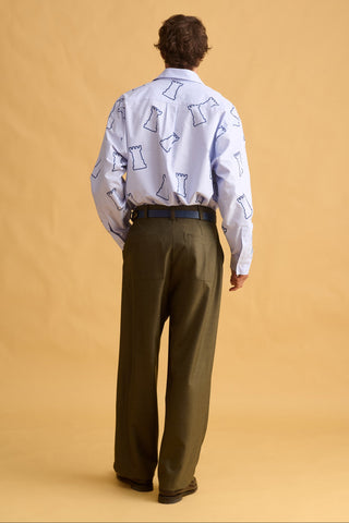 karavan clothing fashion fall winter 25 homecoming men collection thomas trousers dark green