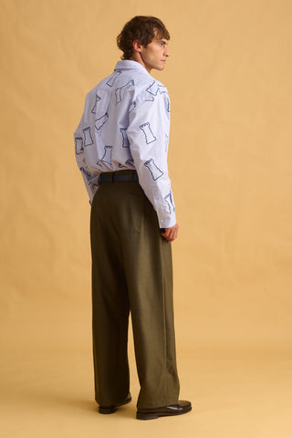 karavan clothing fashion fall winter 25 homecoming men collection thomas trousers dark green