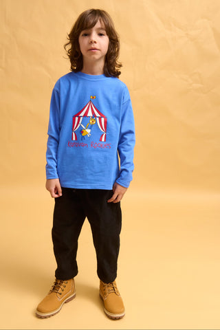 karavan clothing fashion fall winter 25 homecoming rookies collection dennis longsleeve blue