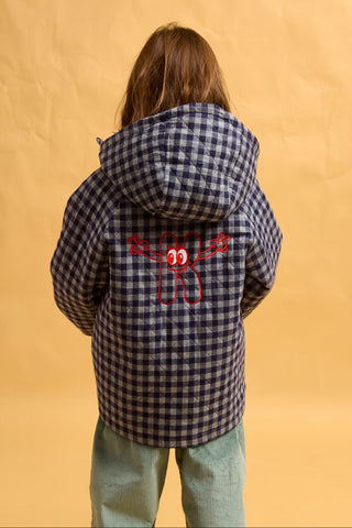 karavan clothing fashion fall winter 25 homecoming rookies collection buster coat checked blue