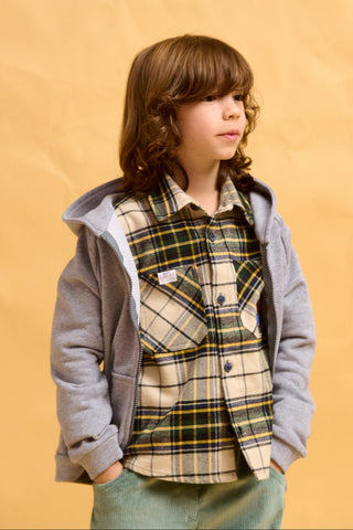 karavan clothing fashion fall winter 25 homecoming rookies collection george shirt checked green ivory