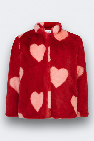 karavan clothing fashion fall winter 25 homecoming rookies collection tinker coat red ivory hearts