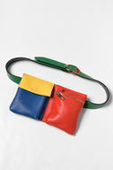 karavan fall winter 26' collection trivia waist bag yellow red blue leather