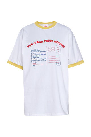 karavan clothing fashion planet homeware spring summer 26 nai collection postcard tee white