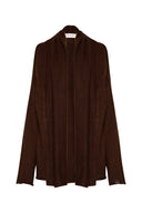 karavan fall winter 26' collection uma knitted cardigan brown
