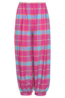 karavan loungewear planet fall winter 26' collection vanity pants magenta checked