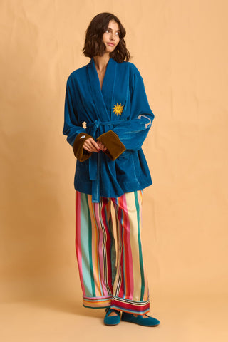 karavan clothing fashion fall winter 25 homecoming homeware collection kimono velvet petrol