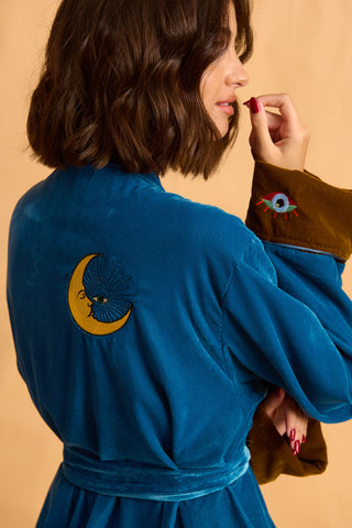 karavan clothing fashion fall winter 25 homecoming homeware collection kimono velvet petrol