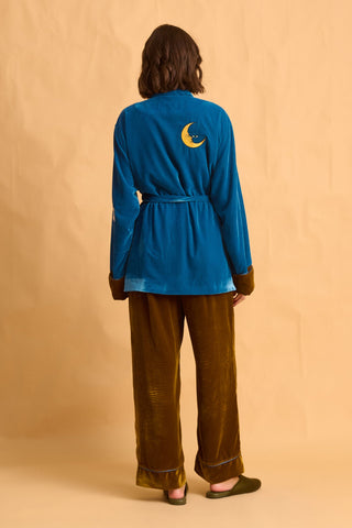 karavan clothing fashion fall winter 25 homecoming homeware collection kimono velvet petrol