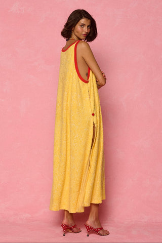 karavan clothing fashion spring summer 26 nai weekendwear collection vesper poncho dress yellow