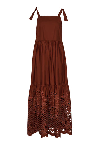 karavan clothing fashion spring summer 26 nai collection virginia dress brown