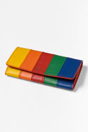 karavan fall winter 26' collection vivian wallet leather orange red yellow blue