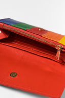 karavan fall winter 26' collection vivian wallet leather orange red yellow blue