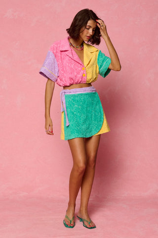 karavan clothing fashion spring summer 26 nai weekendwear collection amanda crop shirt mint yellow