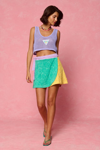 karavan clothing fashion spring summer 26 nai weekendwear collection whitney mini skirt mint yellow