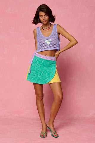 karavan clothing fashion spring summer 26 nai weekendwear collection whitney mini skirt mint yellow
