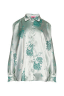 karavan fall winter 26' collection yiuli shirt mint satin