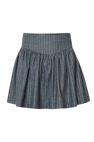 karavan clothing fashion fall winter 25 homecoming krvn collection yuna mini skirt grey
