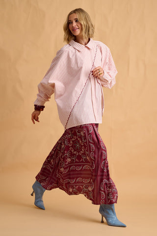 karavan clothing fashion fall winter 25 homecoming collection wesley skirt paisley bordeaux
