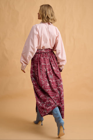 karavan clothing fashion fall winter 25 homecoming collection wesley skirt paisley bordeaux