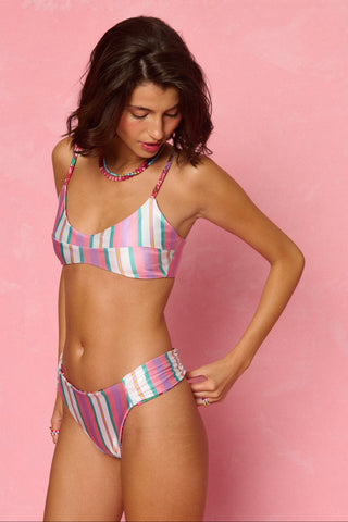 karavan clothing fashion spring summer 26 nai weekendwear collection zeta bikini bottom purple floral mint stripes