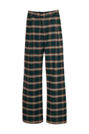 karavan fall winter 26' collection zeynep trousers checked green