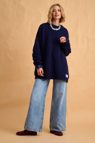 karavan clothing fashion fall winter 25 homecoming collection zoe pullover dark blue