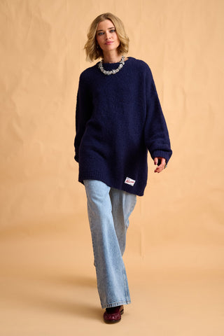 karavan clothing fashion fall winter 25 homecoming collection zoe pullover dark blue